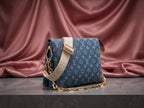 LOUIS VUITTON Blue Denim Shoulder Bag