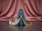 LOUIS VUITTON Blue Denim Shoulder Bag