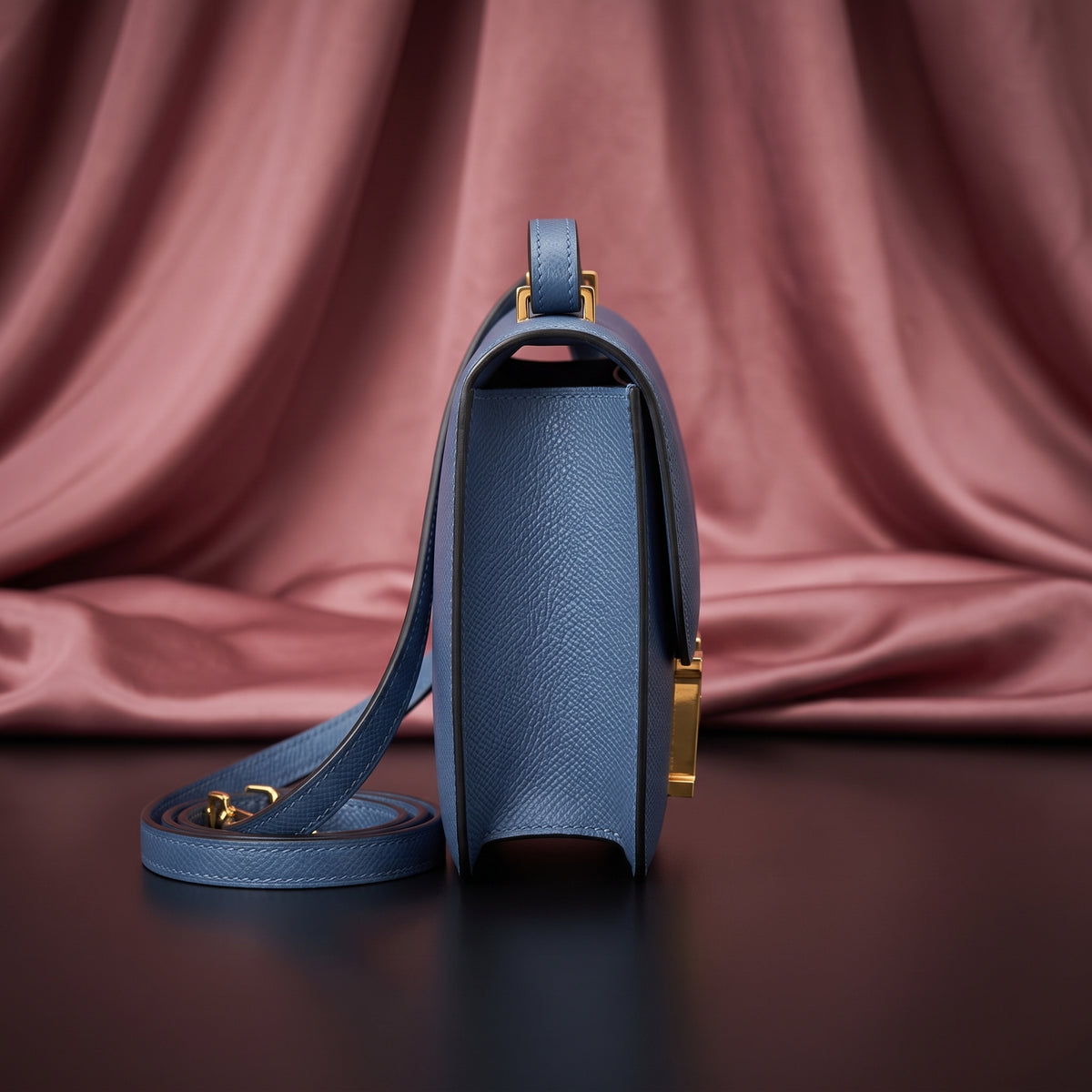 Hermès Constance 18 Blue Jean Epsom Leather Bag