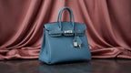 Hermès Birkin 25 Blue Jean Togo Leather Palladium Hardware
