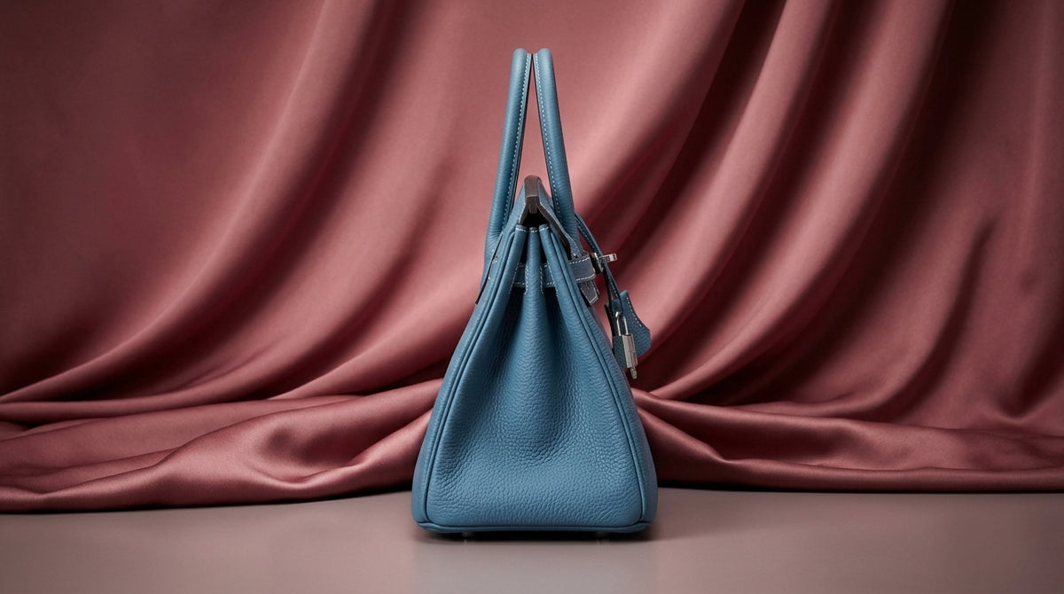 Hermès Birkin 25 Blue Jean Togo Leather Palladium Hardware