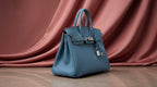 Hermès Birkin 25 Blue Jean Togo Leather Palladium Hardware