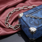 LOUIS VUITTON Soft Trunk Shoulder Bag in Blue