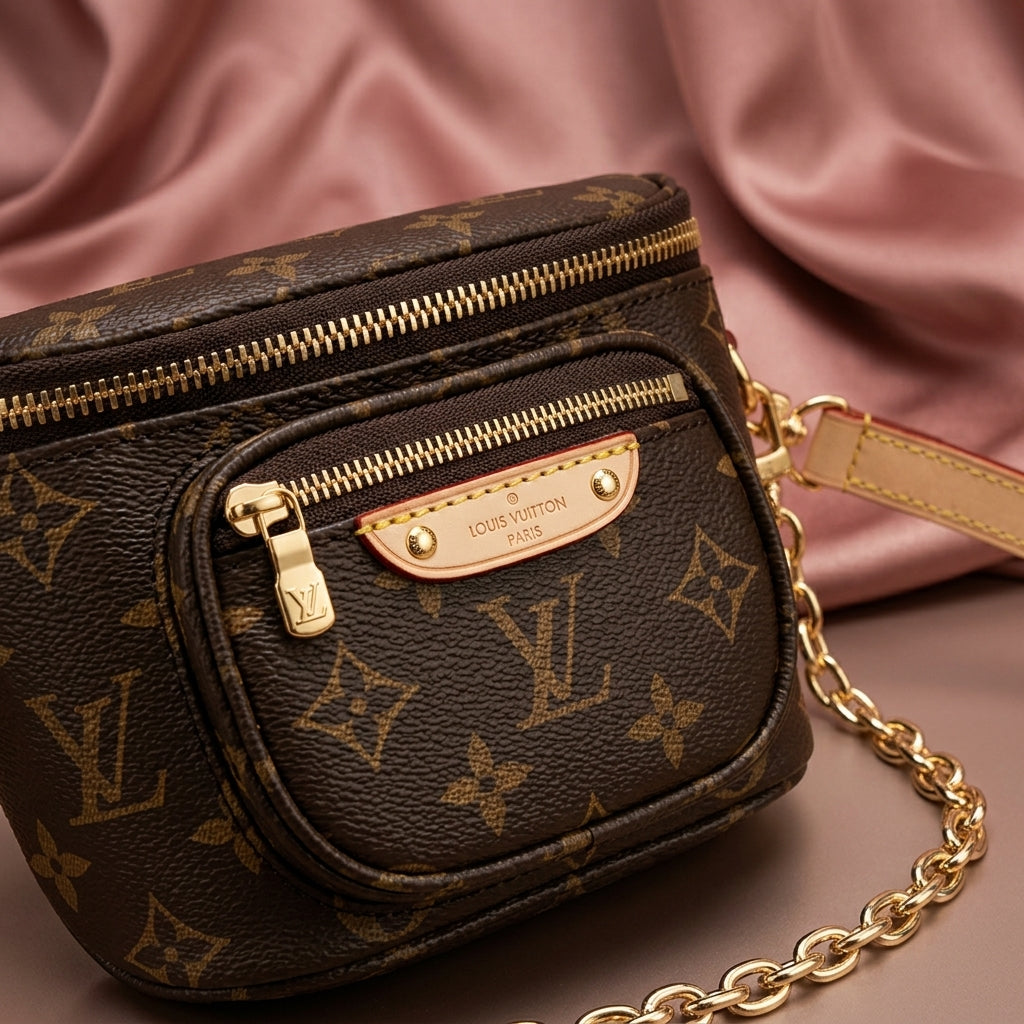 LOUIS VUITTON Canvas Bum Bag Shoulder Bag.