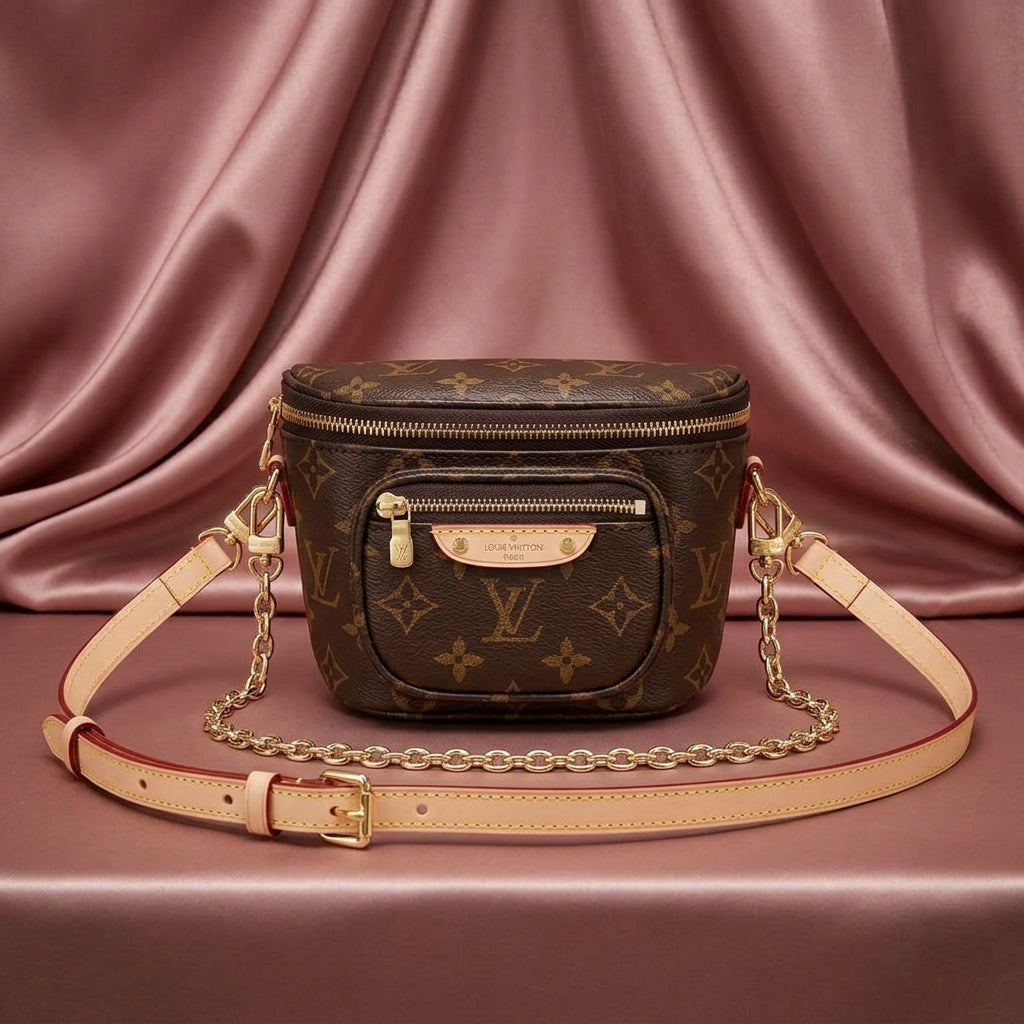 LOUIS VUITTON Canvas Bum Bag Shoulder Bag.