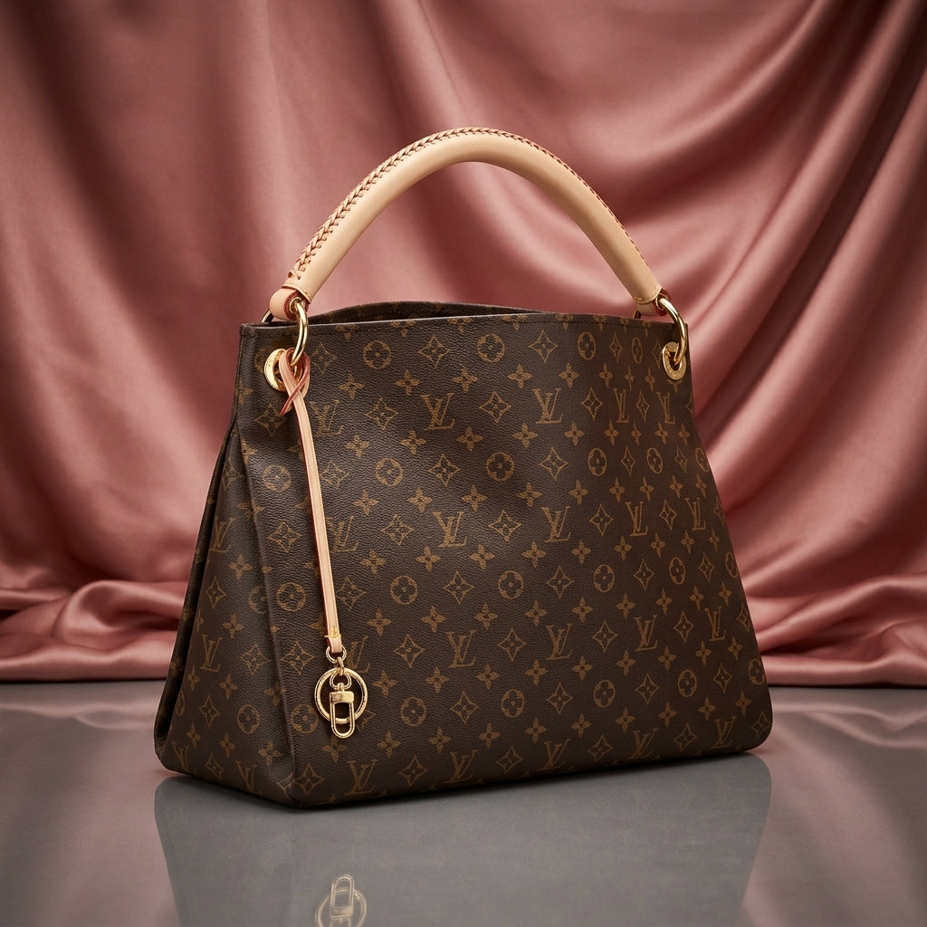 LOUIS VUITTON Canvas Hobo Shoulder Bag