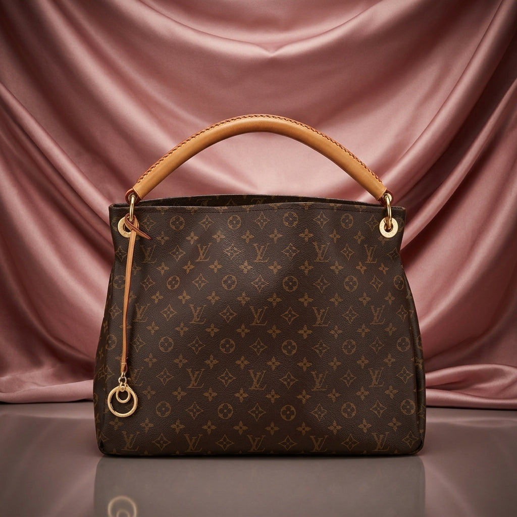 LOUIS VUITTON Canvas Hobo Shoulder Bag