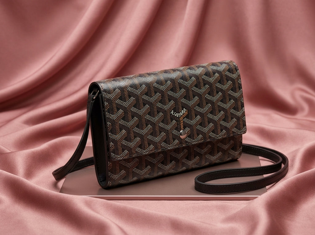 GOYARD Heritage Chevron Wallet-on-Chain Crossbody