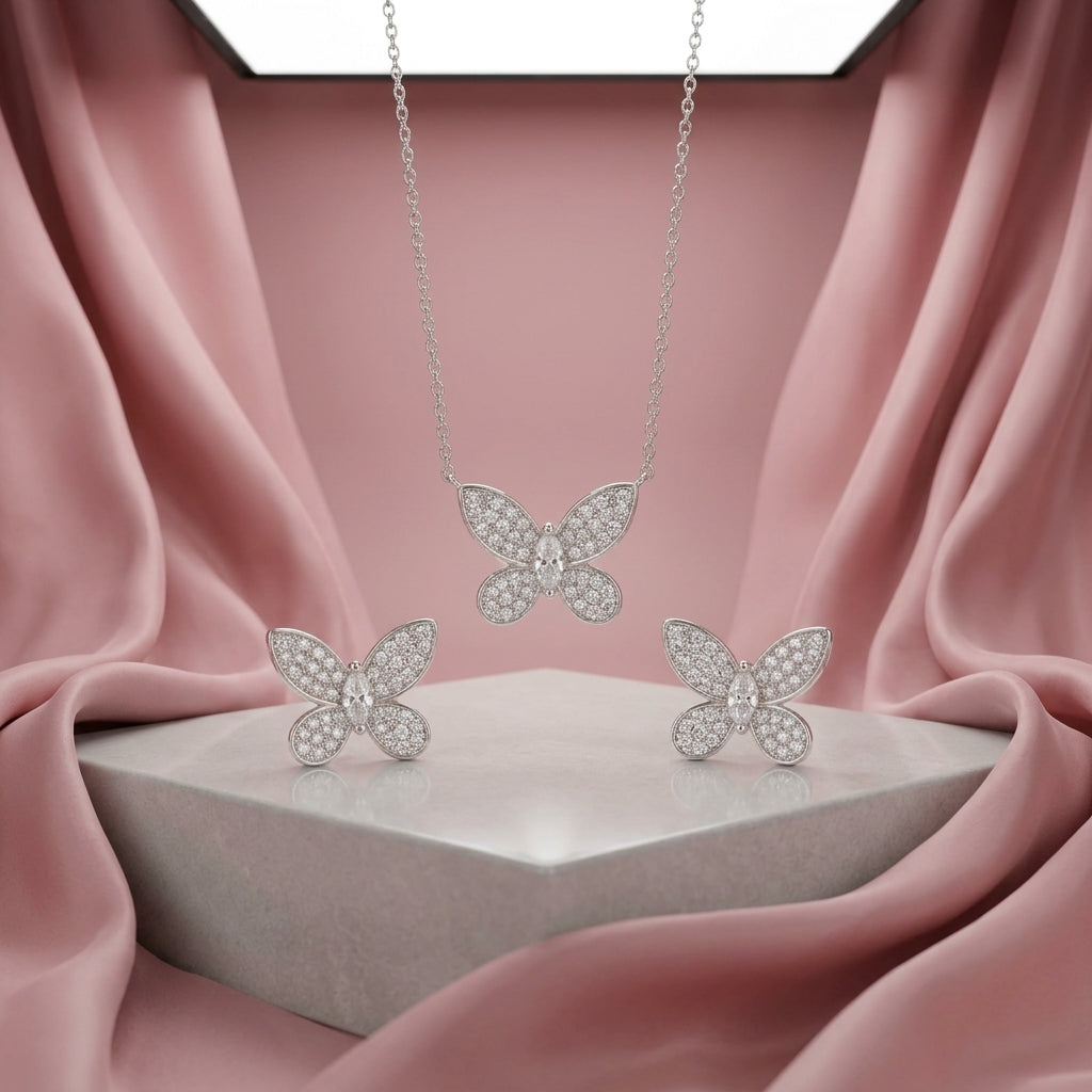 Silver Butterfly Pendant