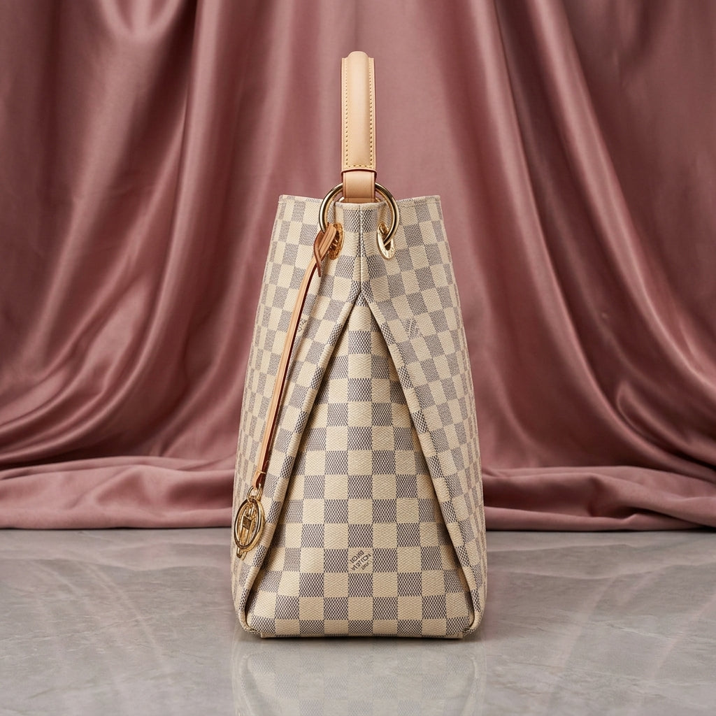 LOUIS VUITTON Canvas Hobo Shoulder Bag