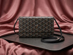 GOYARD Heritage Chevron Wallet-on-Chain Crossbody