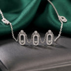 Sterling Silver Diamond-Cut Link Necklace
