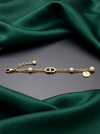 Dior Saint Dior Pearl Chain Bracelet