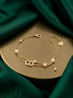Dior Saint Dior Pearl Chain Bracelet