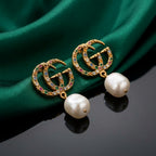 Gucci GG Marmont Multicolor Pearl Drop Earrings
