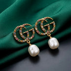 Gucci GG Marmont Multicolor Pearl Drop Earrings