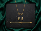 LV Gold-Tone Interlocking Monogram Jewelry Set – 3 Pieces