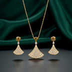 Bvlgari Divas' Dream Pavé Fan Necklace &amp; Earrings Set