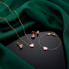 Chopard Happy Hearts Pink Enamel Jewelry Set