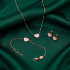 Chopard Happy Hearts Pink Enamel Jewelry Set