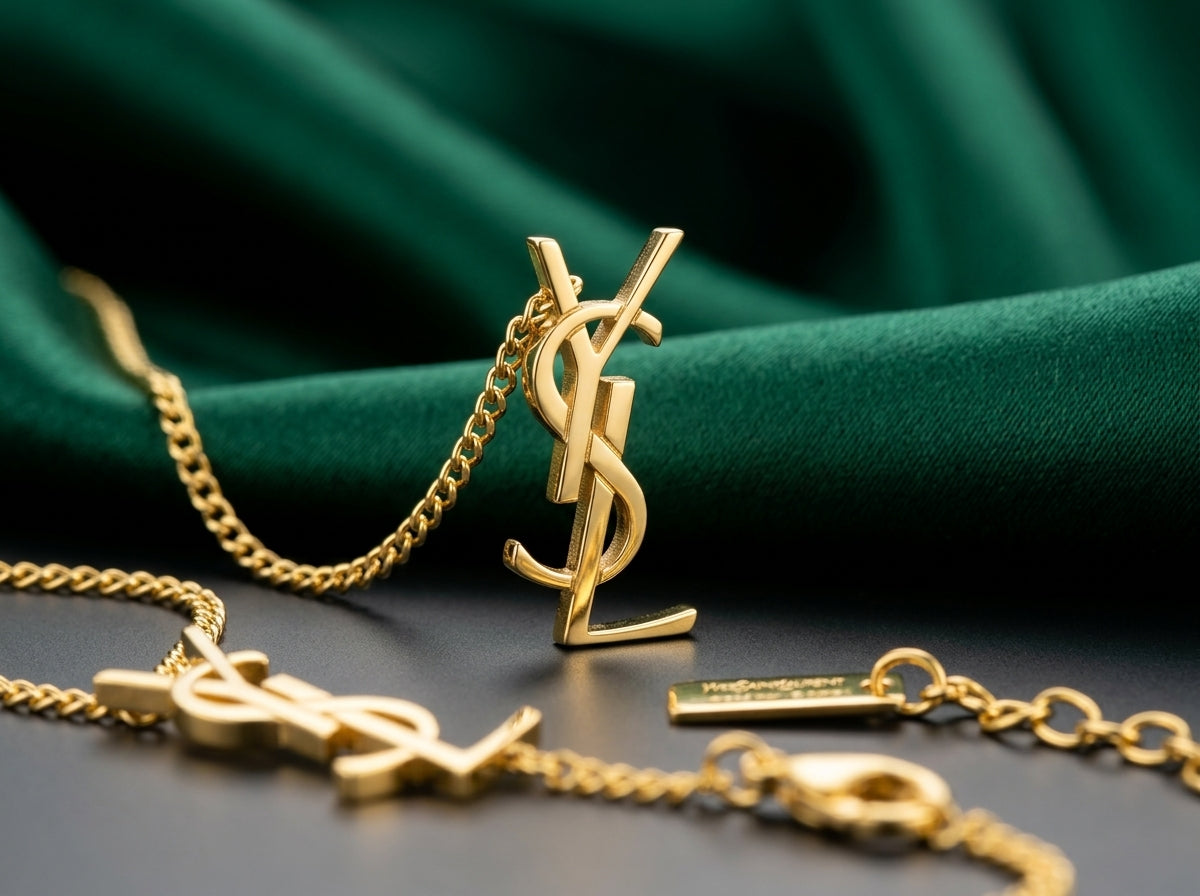 LV Gold-Tone Interlocking Monogram Jewelry Set – 3 Pieces