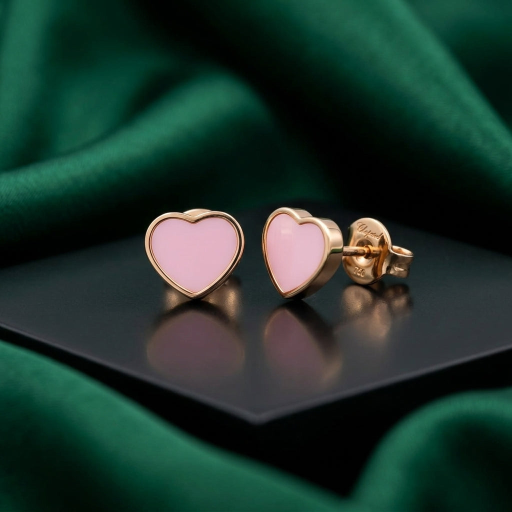Chopard Happy Hearts Pink Enamel Jewelry Set