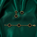 Van Cleef &amp; Arpels Vintage Alhambra Black Onyx Set