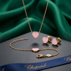 Chopard Happy Hearts Pink Enamel Jewelry Set