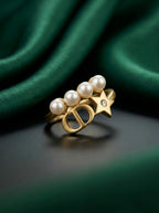 Dior Saint Dior Pearl &amp; Star Ring
