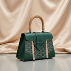 Goyard Heritage Chevron Structured Top-Handle Bag