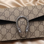 Gucci Dionysus GG Canvas Mini Bag | Beige Monogram with Tiger-Head Hardware –| LisaLuxuryHub