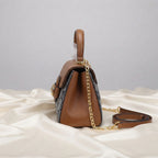 Gucci Horsebit 1955 Bag | Tan Leather & GG Jacquard Canvas with Gold Hardware –| LisaLuxuryHub