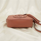 Gucci Blondie Crossbody Bag | Terracotta Leather with Embossed GG Logo –| LisaLuxuryHub