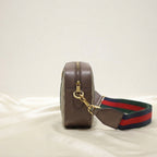Gucci Ophidia GG Crossbody Bag | Beige Monogram Canvas with Web Stripe & Gold Hardware –| LisaLuxuryHub