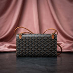 GOYARD Chevron Wood-Clasp Clutch — Crossbody Wallet Bag