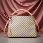 Louis Vuitton Canvas Hobo Shoulder Bag