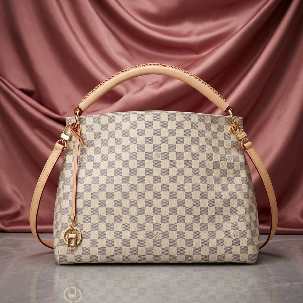 LOUIS VUITTON Canvas Hobo Shoulder Bag