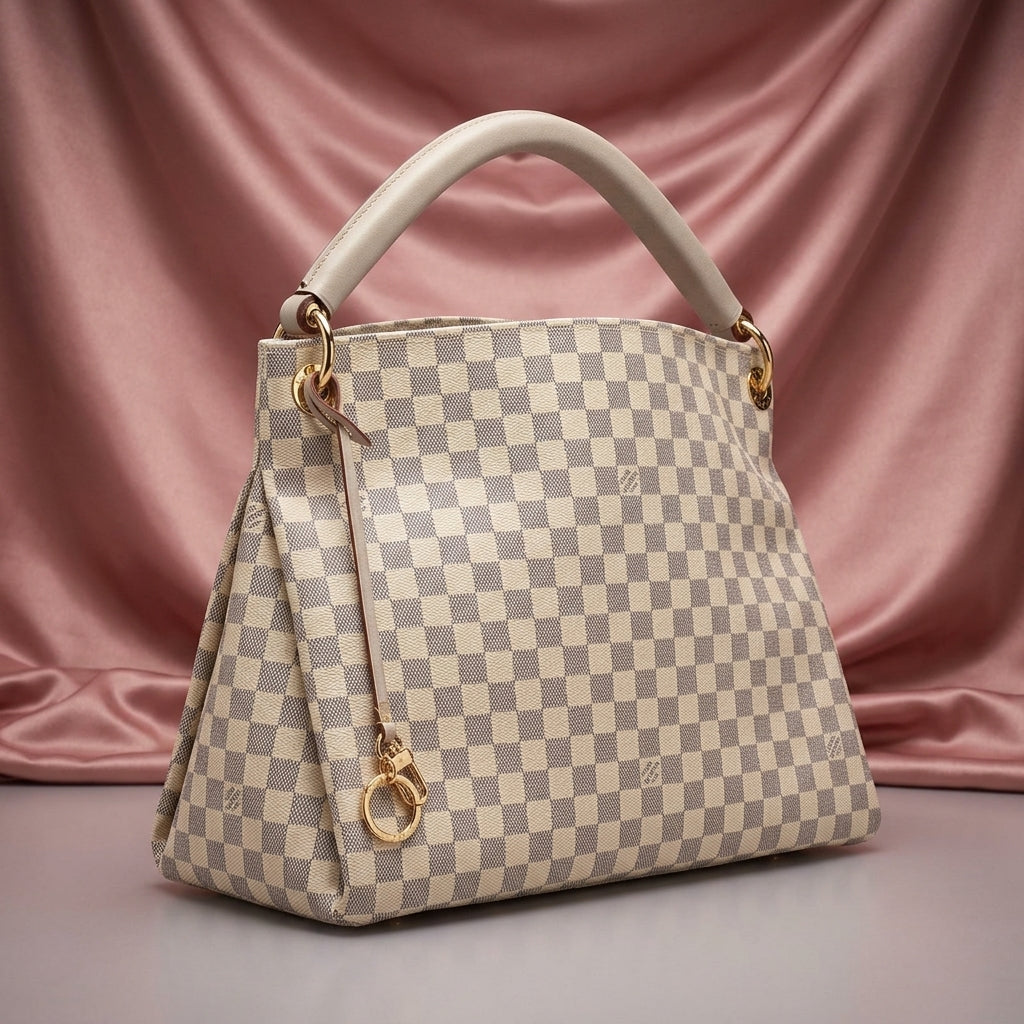 LOUIS VUITTON Canvas Hobo Shoulder Bag