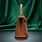Goyard Heritage Chevron Structured Top-Handle Bag