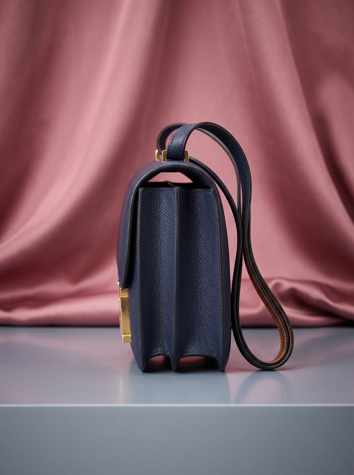 Hermès Constance 18 Bleu Nuit Epsom Leather Bag