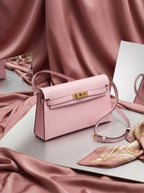 Hermès Kelly To Go Wallet Rose Confetti Epsom Leather
