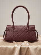 Chanel Structured Tote Bag | Burgundy Grained & Quilted Leather –| LisaLuxuryHub