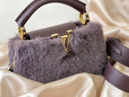 Louis Vuitton Capucines Bag — Faux Fur with Leather Trim