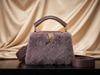 Louis Vuitton Capucines Bag — Faux Fur with Leather Trim