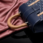 Goyard Heritage Chevron Structured Top-Handle Bag