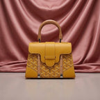 Goyard Heritage Chevron Structured Top-Handle Bag