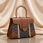 Goyard Heritage Chevron Structured Top-Handle Bag