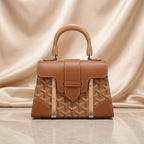Goyard Heritage Chevron Structured Top-Handle Bag