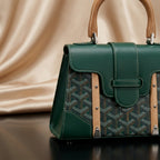 Goyard Heritage Chevron Structured Top-Handle Bag