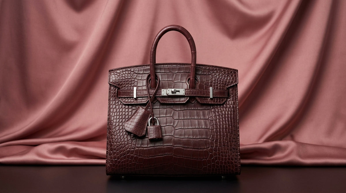 Hermès Birkin 25 Burgundy Exotic Leather